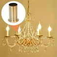 thumbnail image 4 of Nestingho 4Pcs Iron Chandelier Base Sleeves Replacement for Simple Home Lighting Fixtures, 4 of 8