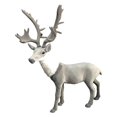 thumbnail image 1 of Figuras realistas de renos de Navidad Estatua Ciervo Adorno Modelo animal Manualidades Juguetes en miniatura para gabinete Estante Fiesta interior , gris grande Sunnimix Figuras de ciervos, 1 of 8