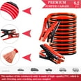thumbnail image 4 of YILAIRIOU Roadside Emergency Car Kit-Safety Car Kit Car Emergency Kit with Jumper Cables Roadside Assistance Kit, Tow Rope, Safety Hammer, Reflective Warning Triangle,Car Tool Kit, 4 of 6