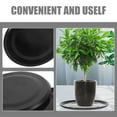 thumbnail image 2 of WASHWEPE 6Pcs Black Plastic Pots Plate Flower Pot Saucer Stable Support Indoor Planting, 2 of 7