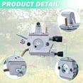 thumbnail image 4 of Carburetor for Stihl FS120 FS200 FS020 FS202 FS250 FS300 FS350 String Trimmer, Gasket + Fuel Hose + Spark Plug Replacement Set  4134 120 0653 4134 120 0603, 4 of 8