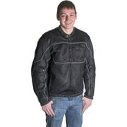 RoadDog Hurricane Mesh Motorcycle Riding Jacket Black Men's