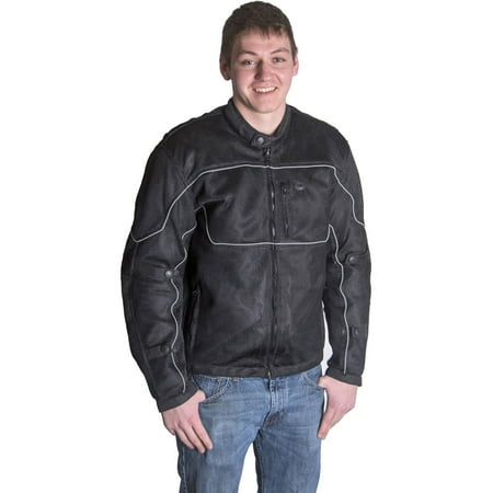 RoadDog Hurricane Mesh Motorcycle Riding Jacket Black Men's