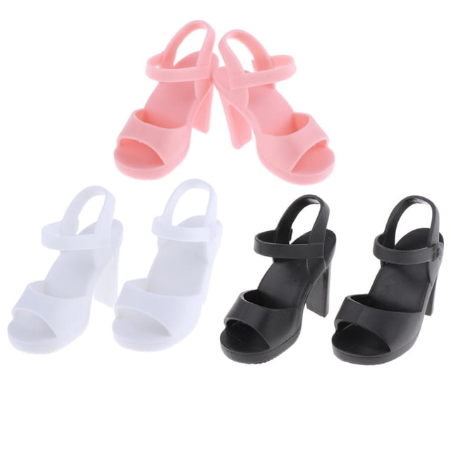 3 Pares 1/4 BJD Sandalias De Plástico Para Kurhn Articulado Muñeca Accesorios De Ropa, Pretenden Jugar Juguete Yotijar Zapatos de muñeca de niña
