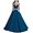 Peacock, variant on ETHAN Girls Satin Off The Shoulder for Pageant Dresses Long Princess Birthday Formal Party Ball Gowns with Pockets Fuchsia Size 2