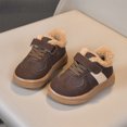 thumbnail image 2 of YOUYEDIAN Toddler Sneakers Winter Casual Athletic Platform Plush Flats Fashion Fuzzy Shoes, 2 of 5