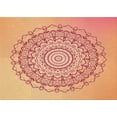 thumbnail image 1 of Ahgly Company Tapis d'Intérieur Lavables en Machine pour Rectangles de Transition Orange Vif, 7' x 9', 1 of 7