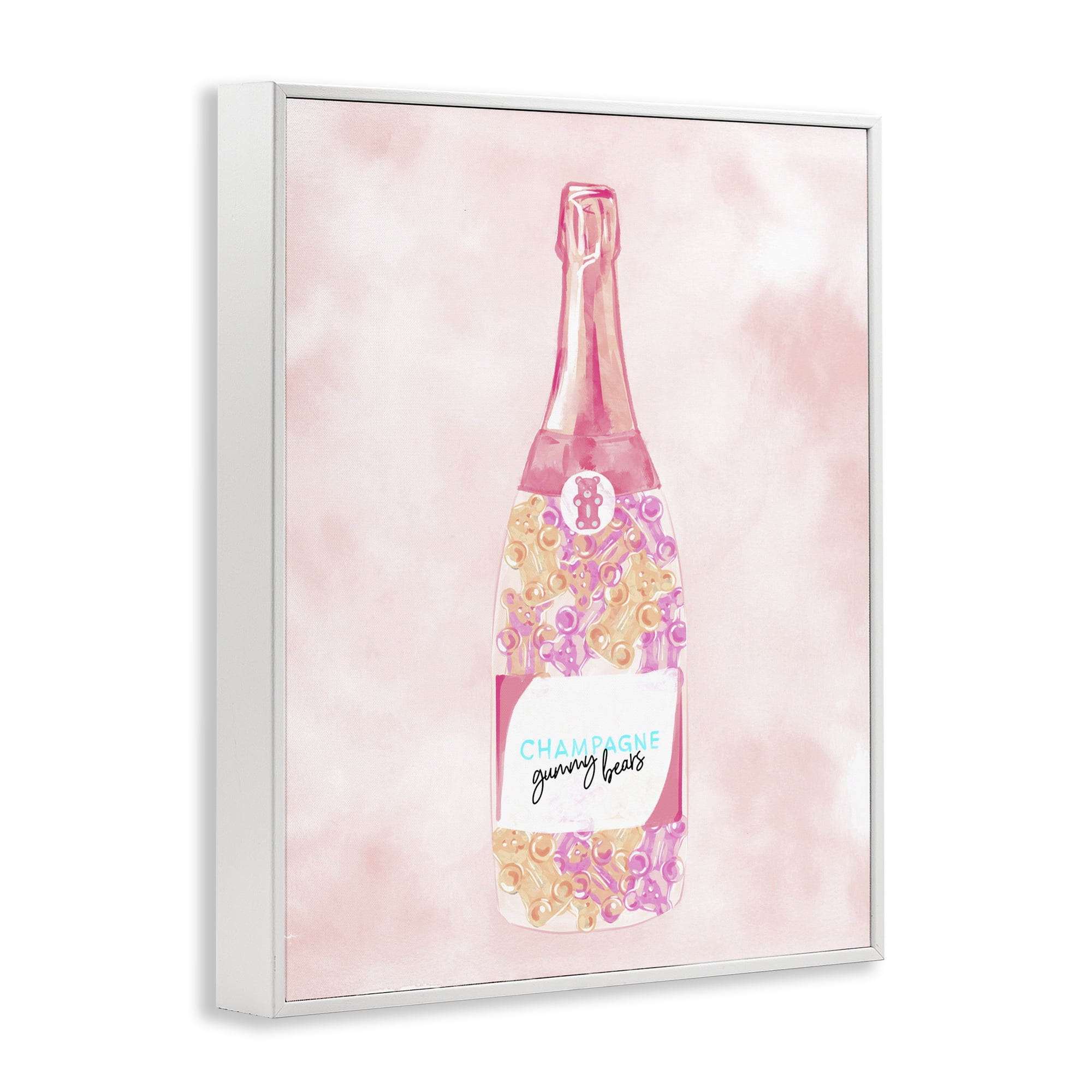 Stupell Industries Candy Filled Champagne Food & Beverage Painting White Framed Art Print Wall Art, 16 x 20