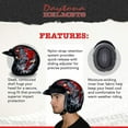 thumbnail image 3 of Daytona Helmets 3/4 Shell Open Face Motorcycle Helmet CRUISER - Joker - Quick Release 100% DOT Approved Extra-Large, 3 of 3