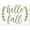 Metallic Gold, variant on Hello Fall Laurel Leaf Wreath Vinyl Art Sticker Autumn Wall Home Décor, 12x9-Inch Black