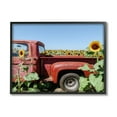 thumbnail image 2 of Stupell Industries Red Vintage Pickup Truck Amidst Sunflower Field Photograph Gray Framed Art Print Wall Art, Design by Kali Wilson, 2 of 5