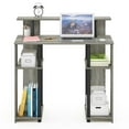 thumbnail image 2 of Furinno JAYA Simple Design Computer Writing Desk, French Oak Grey/Black, 2 of 6