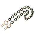 thumbnail image 1 of kusrkot Acrylic Alloy Bag Chain Strap Shoulder Strap Purse Making Accessories Detachable Green 60cm, 1 of 9
