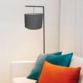 thumbnail image 5 of Drum Lamp Shades Floor Lamps Lamp Cover Simple Bedside Lights Easy Install Lampshade Light Shade for Entry Living Room Hallway Cafe Decor Gray, 5 of 9