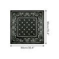 thumbnail image 3 of 35" Large Square Satin Scarf Paisley Silky Hair Scarf Head Wrap Bandanas for Women, 3 of 6