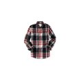 thumbnail image 1 of Camisa a cuadros de Manga larga Aeropostale para hombre negra grande con Botones al frente, 1 of 1