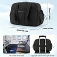thumbnail image 6 of Sports tote bag, women's gym bag with wet and dry compartments, women's short-trip travel bag, waterproof sports and fitness bag, carry-on bag （black）, 6 of 7