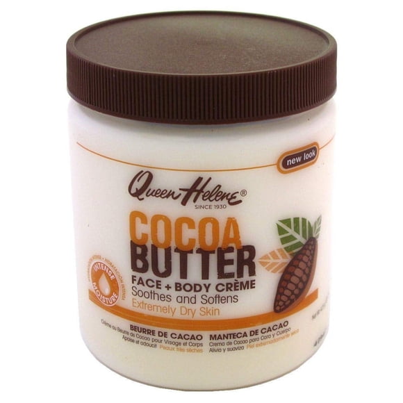 Crema en tarro Queen Helene, manteca de cacao, 15 onzas (443 ml) (paquete de 2)