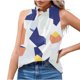 thumbnail image 1 of Camiseta sin mangas estampada a la moda para mujer, blusa, Tops informales Pompotops  lopia1000271, 1 of 5