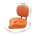 thumbnail image 1 of Wide Bike Seat Ebike Passenger Seat With Back Support Oversized Bicycle Saddle With Backrest And Shock Absorbing Memory Foam, 1 of 4