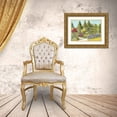 thumbnail image 3 of Miller, Dianne 24x18 Gold Ornate Wood Framed with Double Matting Museum Art Print Titled - Aquarelle Garden IX, 3 of 4
