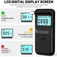 thumbnail image 4 of Alcootest, Alcootest Portable pour Tests d'Alcool, Testeur d'Alcootest à Haute Précision Rapide avec Écran LCD et 10 Pcs Embouchures Réutilisables pour Usage Personnel et Professionnel, 4 of 7