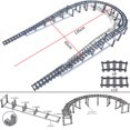 thumbnail image 1 of City Trains Flexible Tracks Forked Straight Curved Soft Rails Track Switch Building Block Bricks Kids DIY High-tech Creative Toy,Stytle S, 1 of 10
