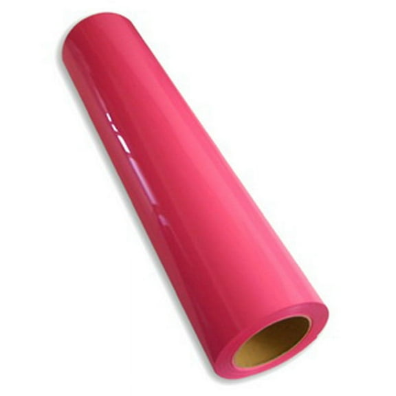 INTSUPERMAI 1yard 20inch Heat Transfer Vinyl T-shirt PU Vinyl Neon Pink CDU-30