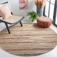 thumbnail image 2 of SAFAVIEH Vermont Zavanna Striped Area Rug, Beige/Orange, 6' x 6' Round, 2 of 11