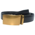 thumbnail image 1 of Mens Ratchet Belt Genuine Leather Belts For Men Adjustable Automatic Buckle, 1 of 72