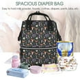thumbnail image 5 of Daiia Mushroom Large Capacity Baby Bag Waterproof Stylish Diaper Bag Mummy Backpack Adjustable Straps Diaper BagBaby Essentials Bag, 5 of 6