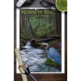 thumbnail image 3 of Russian River, California, Blue Heron (9x12 Wall Art Print, Home Decor), 3 of 3