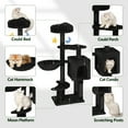thumbnail image 2 of Árbol para Gatos Meecal Gótico Negro para Gatitos y Gatos Pequeños, 2 of 8
