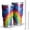 Purple and Yellow Tie Dye Pattern, variant on Pink and Yellow Tie Dye Pattern 30oz Insulated Stainless Steel Tumbler, Car Cup Holder Mug with Straw & Cleaning Brush, Fade Resistant Gifts for Home Office Outdoor Car