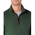 thumbnail image 2 of Tasso Elba Mens Piped 1/4 Zip Pullover Sweater, Green, XXX-Large, 2 of 2