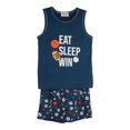 thumbnail image 1 of Pijama George Talla 8 Escote Redondo Eat Sleep Win Azul, 1 of 3