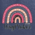 thumbnail image 2 of Waymaker Rainbow Inspirational/Christian Unisex Crewneck Graphic Sweatshirt, Vintage Heather Navy, Small, 2 of 5