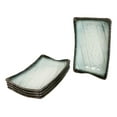 thumbnail image 4 of Pack Of 5 Ceramic Zen Blue Dinner Salad Sushi Entree Curved Platter Plate 10.5"L, 4 of 6