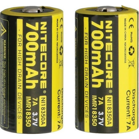IMR 18350 Li-Ion Battery 2-pk (Best Imr 18350 Battery)