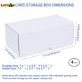 thumbnail image 3 of Caja de almacenamiento de tarjetas coleccionables Leyzan, paquete de 4 unidades, 400 unidades con divisores, 3 of 7