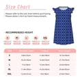 thumbnail image 3 of Fotbe Blue Lantern Shapes Vestido de Dormir para Niñas de 3 a 10 Años, Mangas Cortas, Estilo Princesa, Pijama Camisón con Mangas Voladas-Small, 3 of 6