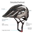 thumbnail image 2 of Casco de ciclismo para bicicleta con luz trasera LED Bicicleta de carretera de montaña, 2 of 8