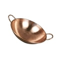thumbnail image 1 of Olla de cobre puro, olla caliente, superficie lisa y gruesa, elegante, para estufa, sin tapa, para Picnic, hogar, senderismo, restaurante, Camping 30 centimetros, 1 of 8