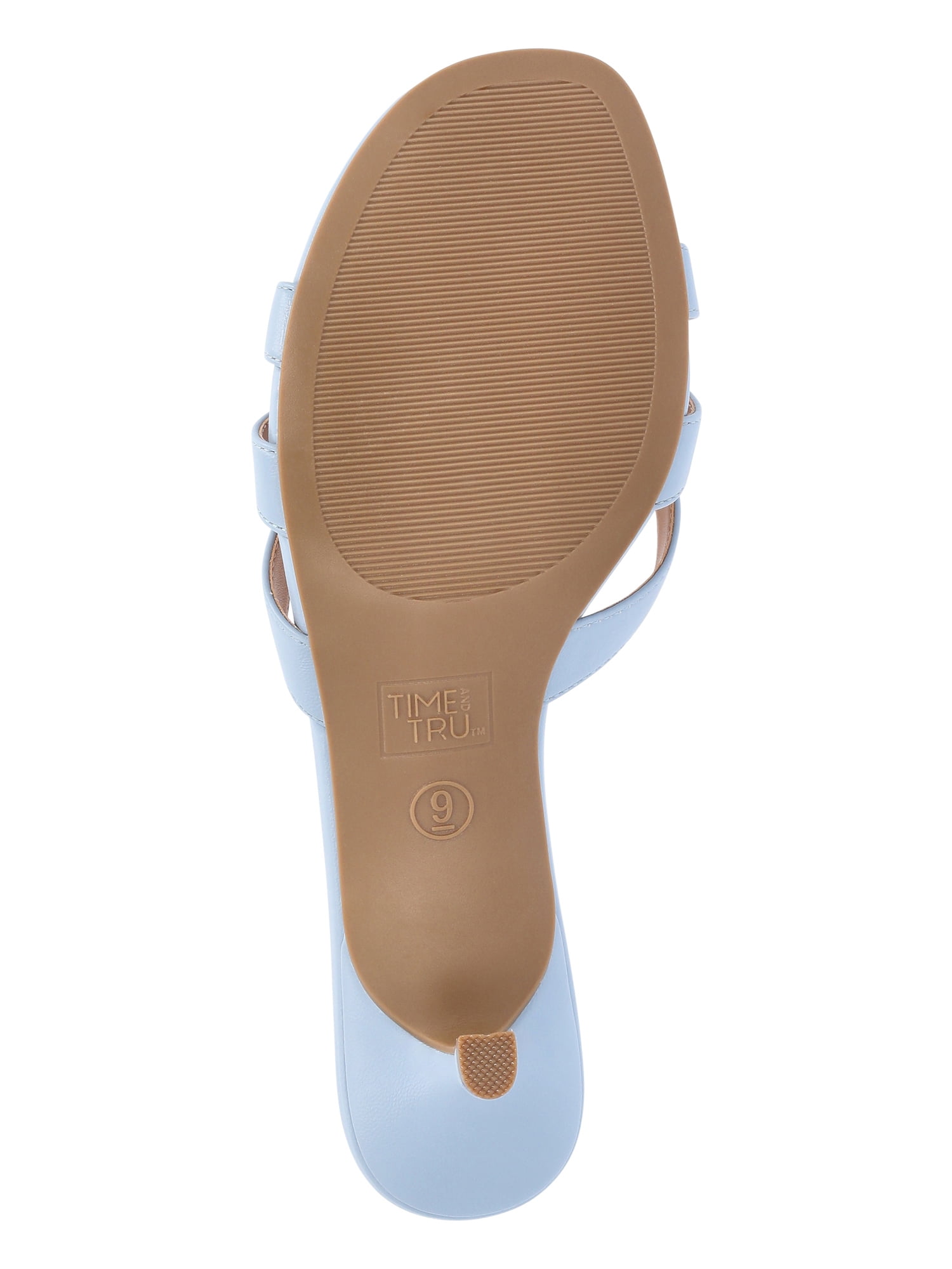 Time and Tru Women's Kitten Heel Mule Sandals