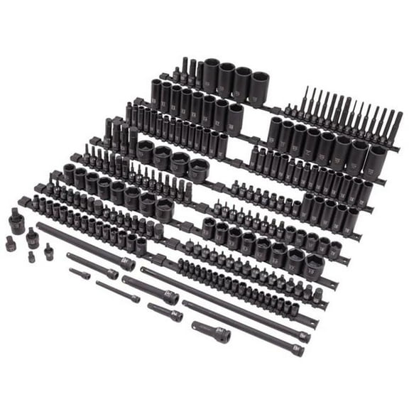 Sunex 10222 222 Piece Mixed Drive Master Impact Socket Set