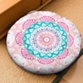 thumbnail image 2 of Round Meditation Cushion, 22" Dutch Velvet Floor Pillow with PP Cotton Filling for Yoga, Zen, Reading, and Floor Seating, Boho Print, 2 of 5