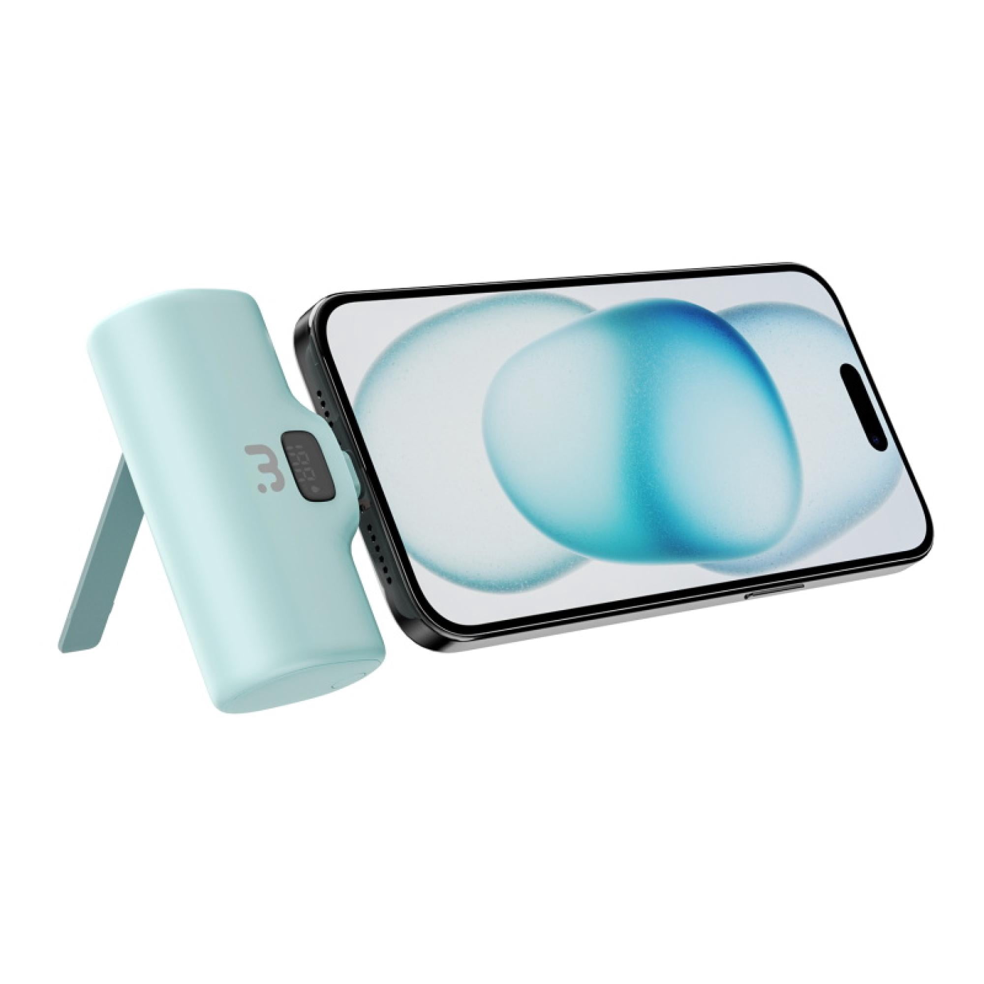 5000 mAh USB‑C Portable Travel-Ready Compact USB-C Quick-Charge Portable Charger with Built-In Stand