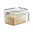 thumbnail image 3 of Black Large Dry Food Storage Box, 1 Count 10.6 Inch Airtight Container with Seal, Kitchen Pantry Organizer Bin, Bulk Cereal Grain Rice Bucket for Modern Home Storage, 3 of 6