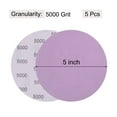 thumbnail image 2 of Unique Bargains 5 Pack 5-Inch Purple Sanding Discs 5000 Grits Hook & Loop Professional Aluminum Oxide Sandpaper, 2 of 6