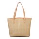 thumbnail image 2 of Bolsa Bolso de hombro de paja para mujer Bolsos grandes casuales de PU de verano (caqui tejido) Ehuebsd Nuevos Originales, 2 of 9